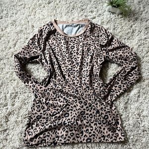 Cheetah Leopard print womens long sleeve y2k thick evening vintage anima…